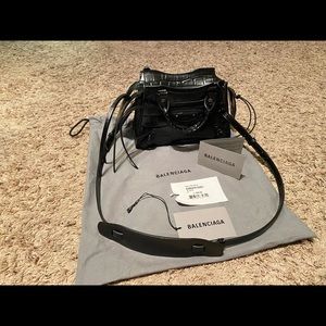 BALENCIAGA
Neo Classic City mini croc-effect leather tote